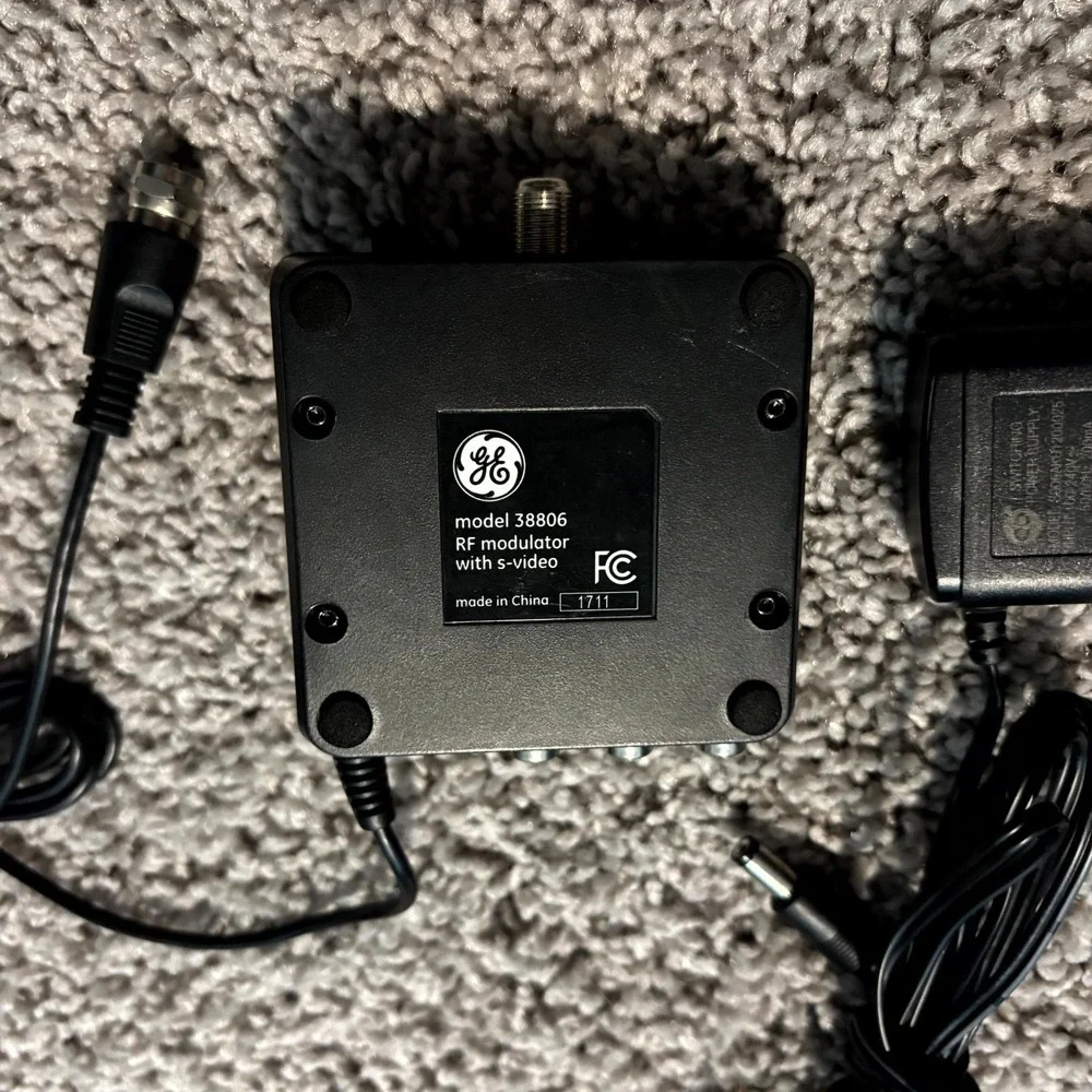 GE RF Modulator 38806 S-Video RCA To Coax TV Converter Tested
